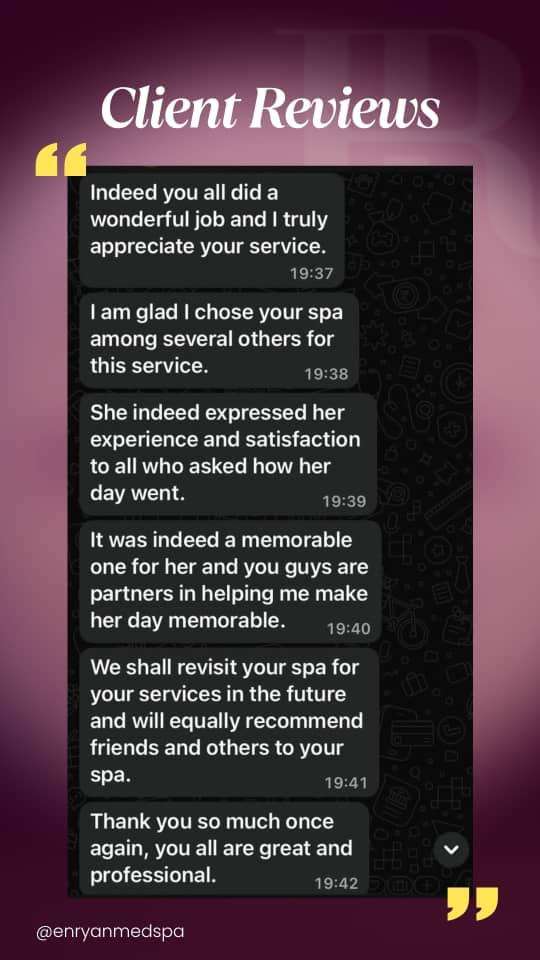 Client feedback